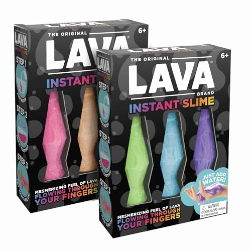 Lava®-Lampe, Instant-Schleim, 3 Stück, verschiedene Farben von Schylling