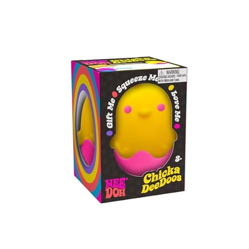 Schylling NeeDoh Bunnies & Chicks sensorisches Spielzeug mit befriedigender Teigfüllung, eine Mischung aus flauschigen Hasen und Küken, ab 3 Jahren, zufälliges Design von Schylling