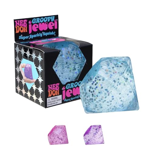Schylling NeeDoh Groovy Jewel – sensorisches Spielzeug – befriedigende super funkelnde Gelee-Füllung – ab 3 Jahren – Farbe kann variieren; 1 Stück pro Packung Schylling NeeDoh Groovy Jewel – sensorisches Spielzeug – befriedigende super funkelnde Gelee-Füllung – ab 3 Jahren – Farbe kann variieren; 1 Stück pro Packung von Schylling