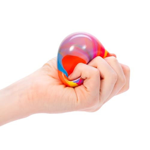 Schylling - Needoh Marbleez Fidget Toy - Buntes Marmor- und Glassffekt, 5, Kinderquadratiker sensorische Spielzeuge und Stressbälle, sicheres ungiftiges Teigmaterial, Alter 3+ Jahre von Schylling