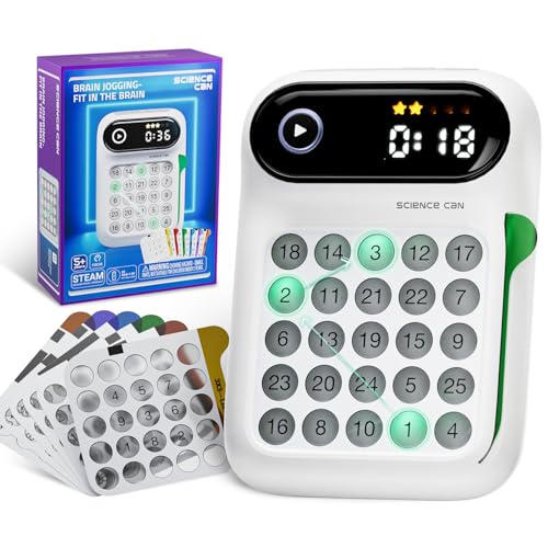 Science Can Speed Numbers Handheld Puzzle Spielkonsole für Memory Spiele Mit 100 Herausforderungen,Tragbare Reisespiele für Autofahrten 3 in 1 STEM-Lernspielzeug für Kinder 5 6 7 8 Jahre alt Science Can Speed Numbers Handheld Puzzle Spielkonsole für Memory Spiele Mit 100 Herausforderungen,Tragbare Reisespiele für Autofahrten 3 in 1 STEM-Lernspielzeug für Kinder 5 6 7 8 Jahre alt von Science Can