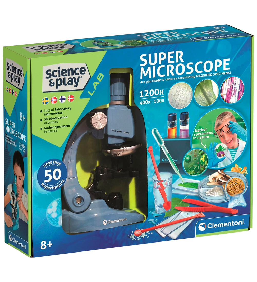 Science & Play Mikroskop - Super Mikroskop m. Experimente - Science & Play - One Size - Spielzeug von Science & Play