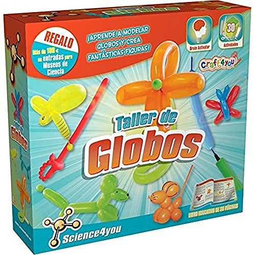 Science4you 1500 Science4you-Balloon Werkstatt-Science Spielzeug für Jungen und Mädchen Lernen Verschiedene lustige Figuren zu basteln - originelles Geschenk für 8 Jahre von Science4you