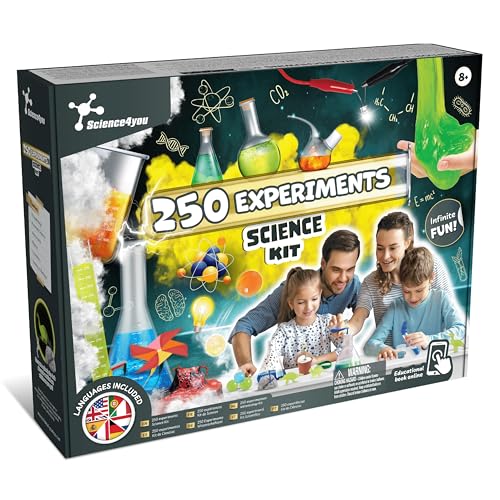 Science4you 250 Wissenschafts Experimente für Kinder - Viel Spaß mit diesem Educational Experimentierkasten Kit, lernen Physik, Chemie, Geologie, Lernspielzeug, Geschenke für Jungen & Mädchen 8 9 10+ Science4you 250 Wissenschafts Experimente für Kinder - Viel Spaß mit diesem Educational Experimentierkasten Kit, lernen Physik, Chemie, Geologie, Lernspielzeug, Geschenke für Jungen & Mädchen 8 9 10+ von Science4you