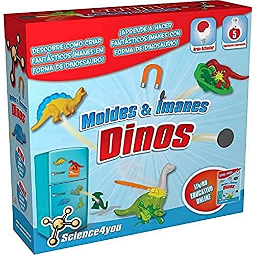 Science4you 486338 Dino Formen & Magnete, wissenschaftliches und pädagogisches Spielzeug von Science4you