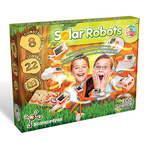 Science4you - Solarroboter, Lernspielzeug, umweltfreundlich, Roboter bewegen sich mit Solarenergie, STEM-Spielzeug für Kinder ab 8 Jahren von Science4you