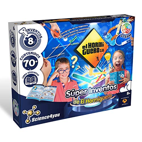 Science4you 80002758 Does not Apply Super Erfindungen des Ameisenhaufens-Spiele und Spielzeug Wissenschaftlich und pädagogisch Jungen und Mädchen +8 Jahre, bunt von Science4you
