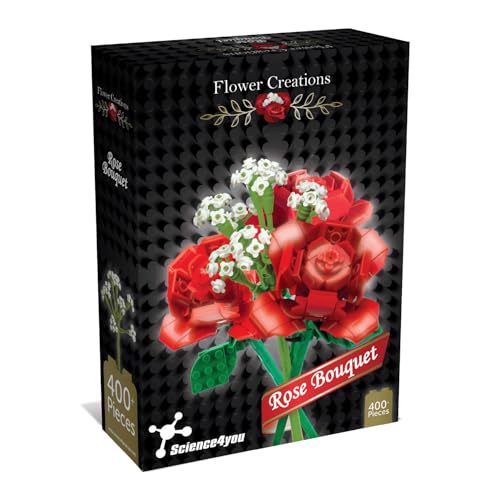 Science4you Blumenstrauß Rosen Baukasten für Erwachsene – Haben Sie Spaß beim Bauen von Rosenstrauß, Bauen Sie künstliche Blumen, Bauen, Modellieren & Hobby Geschenk für Erwachsene & Kinder Science4you Blumenstrauß Rosen Baukasten für Erwachsene – Haben Sie Spaß beim Bauen von Rosenstrauß, Bauen Sie künstliche Blumen, Bauen, Modellieren & Hobby Geschenk für Erwachsene & Kinder von Science4you