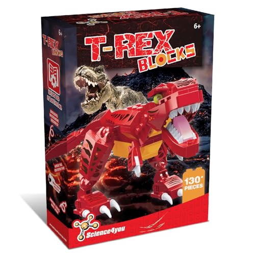 Science4you Dinosaurier Baukasten für Kinder - haben Sie Spaß beim Bauen von Dino, haben Sie eine gute Zeit beim Bauen von T-Rex in einem Jurassic Park, Bau Geschenk für Jungen & Mädchen 5 6 7 8+ Science4you Dinosaurier Baukasten für Kinder - haben Sie Spaß beim Bauen von Dino, haben Sie eine gute Zeit beim Bauen von T-Rex in einem Jurassic Park, Bau Geschenk für Jungen & Mädchen 5 6 7 8+ von Science4you