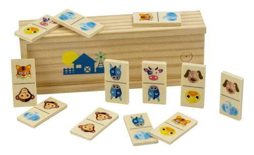 Science4you Dominosteine aus Holz für Kinder - Domino Spiel für Kinder ab 3 Jahre mit Farbenfrohe Tierbilder - Domino aus Holz STEM, EIN Holzspiel und Geschenke für Junge und Mädchen ab 3 Jahre Science4you Dominosteine aus Holz für Kinder - Domino Spiel für Kinder ab 3 Jahre mit Farbenfrohe Tierbilder - Domino aus Holz STEM, EIN Holzspiel und Geschenke für Junge und Mädchen ab 3 Jahre von Science4you