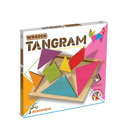 Science4you Hölzerne Tangram Puzzles für Kinder 3 4 5 Jahre – Hölzerne Tangram Puzzles, Vintage Figuren Spiel, Denkspiel für Kinder, Montessori Lernspielzeug für Jungen & Mädchen Alter 3 4 5+ Jahre von Science4you