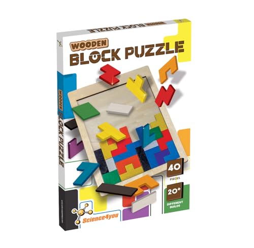 Science4you Holzpuzzle mit 40 Teilen für Kinder 3 4 5 6 Jahre alt – Hölzerne Puzzles, Tangram Spiel, Geschicklichkeitsspiel, Montessori Lernspielzeug für Jungen & Mädchen im Alter von 3 4 5 6+ Jahren Science4you Holzpuzzle mit 40 Teilen für Kinder 3 4 5 6 Jahre alt – Hölzerne Puzzles, Tangram Spiel, Geschicklichkeitsspiel, Montessori Lernspielzeug für Jungen & Mädchen im Alter von 3 4 5 6+ Jahren von Science4you