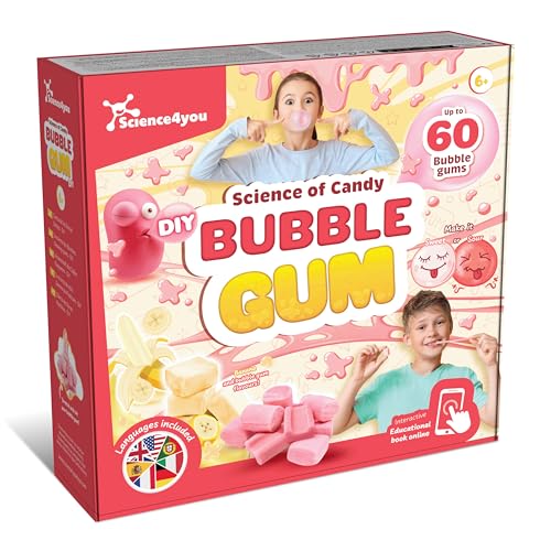 Science4you Kaugummi-Süßigkeiten-Labor – Bonbon-Bastelset um Ihre eigenen 60 Kaugummi für Kinder, Gelee-Spielzeug für Ihre Party-Taschen, Lernspielzeug Geschenk für Jungen & Mädchen Alter 6 7 8 9+ Science4you Kaugummi-Süßigkeiten-Labor – Bonbon-Bastelset um Ihre eigenen 60 Kaugummi für Kinder, Gelee-Spielzeug für Ihre Party-Taschen, Lernspielzeug Geschenk für Jungen & Mädchen Alter 6 7 8 9+ von Science4you