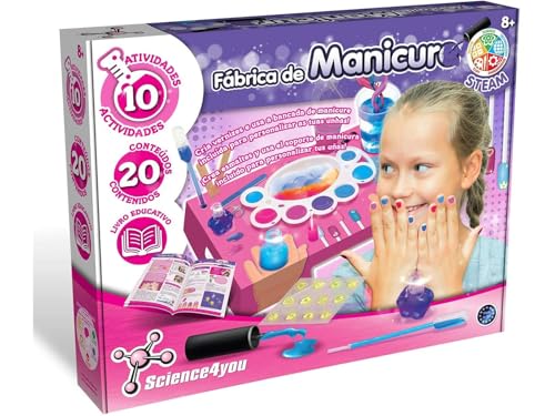 Science4you Maniküre-Set, Wissenschaftliches und pädagogisches Spielzeug, Mehrfarbig, 8 Jahre (80002647) von Science4you
