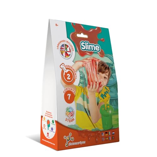 Science4you Schleim-Kit für Kinder 8 Jahren - Squishy-Bausatz, Butter und Flauschiger Schleim, Lernspielzeug für Kinder mit 2 Experimenten, Experimentierkasten Geschenke für Mädchen & Jungen 7 8 9+ von Science4you