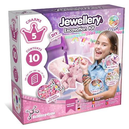 Science4you Schmuck-Ausgrabungsset – Entdecken Sie Alle Unglaublichen Perlen, Kunst und Handwerk Kit, um Ihre Eigenen Freundschaftsarmband, EIN Perlenarmband Set Geschenk für Kinder 6 7 8 9 + Science4you Schmuck-Ausgrabungsset – Entdecken Sie Alle Unglaublichen Perlen, Kunst und Handwerk Kit, um Ihre Eigenen Freundschaftsarmband, EIN Perlenarmband Set Geschenk für Kinder 6 7 8 9 + von Science4you