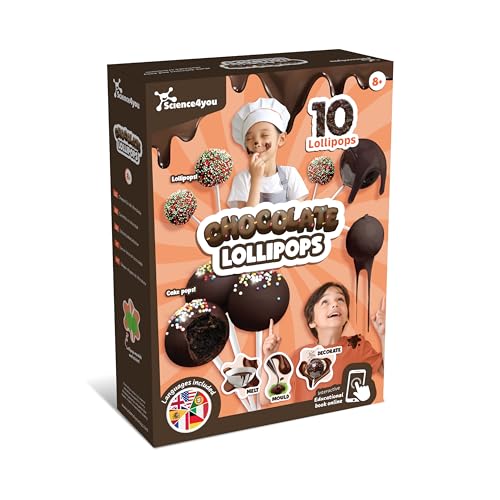 Science4you Schokoladenlutscher für Kinder – Schokoladenherstellungsset zur Herstellung von Lutschern & Cakepops, Cake Pop Kit, süße Geschenkbox für Jungen & Mädchen im Alter von 8 9 10 11+ Science4you Schokoladenlutscher für Kinder – Schokoladenherstellungsset zur Herstellung von Lutschern & Cakepops, Cake Pop Kit, süße Geschenkbox für Jungen & Mädchen im Alter von 8 9 10 11+ von Science4you