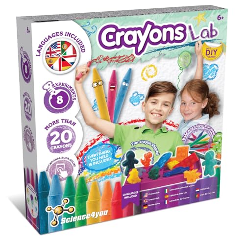 Science4you Machen Sie Ihre eigenen Buntstifte für Kinder - Wachsmalstifte Kit, 20 Bleistifte mit verschiedenen Spaß Formen, Lernspielzeug Geschenk für Jungen & Mädchen Alter 6 7 8 9+ von Science4you