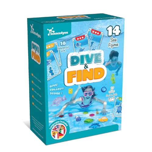 Science4you Wasserspiele für Kinder - Tauchspielzeug für Kinder, Machen Eine Lustige Pool-Party, Schwimmen Pool Tauchen Spiele, Sommer Outdoor-Geschenk & Bad Geschenk für Mädchen & Jungen Alter 3 4 5+ von Science4you