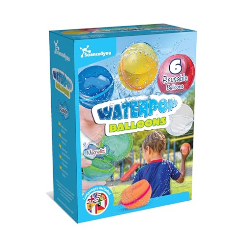 Science4you Wiederverwendbare Wasserballons für Kinder - Magnetische Wasserballons für eine lustige Poolparty, Poolspielzeug, Splash Bombs, Sommer Outdoor Geschenk für Mädchen & Jungen Science4you Wiederverwendbare Wasserballons für Kinder - Magnetische Wasserballons für eine lustige Poolparty, Poolspielzeug, Splash Bombs, Sommer Outdoor Geschenk für Mädchen & Jungen von Science4you