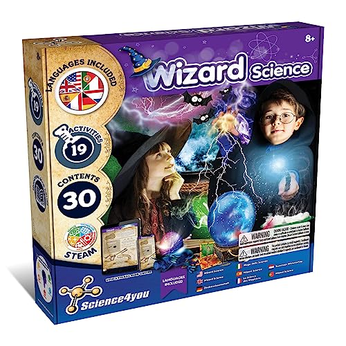 Science4you Zaubererwissenschaft für Kinder - Zauberspiel mit 19 Aktivitäten: Zaubertrank mit Ihrem Zauberstab herstellen, Pädagogische Wissenschaftssets, Zauberkasten für Kinder, Mittel von Science4you
