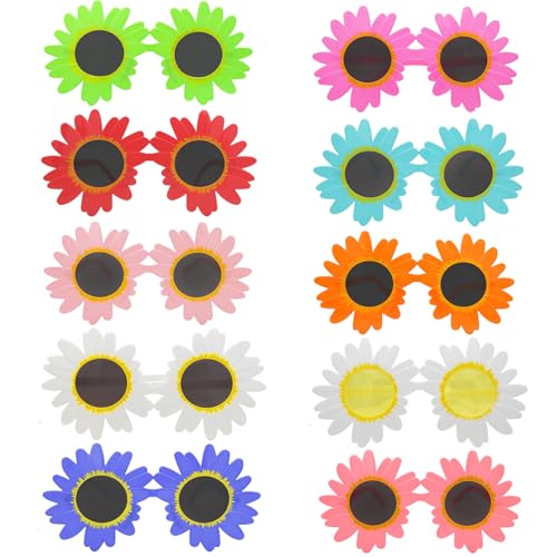 Scinzene 10 Stück Lustige Brille Sonnenblumen Brille, Plastik Brille Spaßbrillen, Blumen Geformt Brille Fur Jungen Mädchen Strandparty, Blumen Sonnenbrille, Sonnenbrille Für Kinder Sonnenbrillen Scinzene 10 Stück Lustige Brille Sonnenblumen Brille, Plastik Brille Spaßbrillen, Blumen Geformt Brille Fur Jungen Mädchen Strandparty, Blumen Sonnenbrille, Sonnenbrille Für Kinder Sonnenbrillen von Scinzene