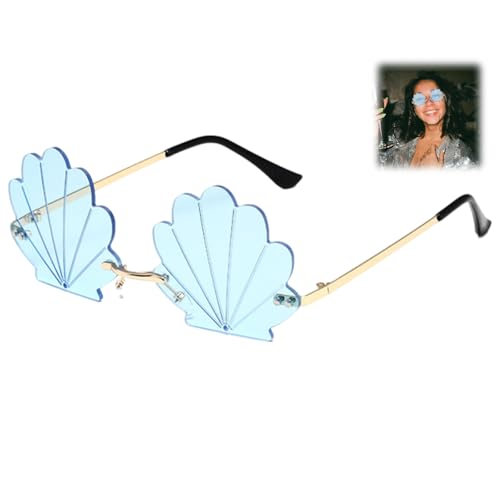 Scinzene Meerjungfrau Brillen, Ausgefallenes Meerjungfrauen-Design, Party-Accessoires für Damen und Kinder, Kreative Muschel-Brillen für Karneval und Themenpartys Scinzene Meerjungfrau Brillen, Ausgefallenes Meerjungfrauen-Design, Party-Accessoires für Damen und Kinder, Kreative Muschel-Brillen für Karneval und Themenpartys von Scinzene