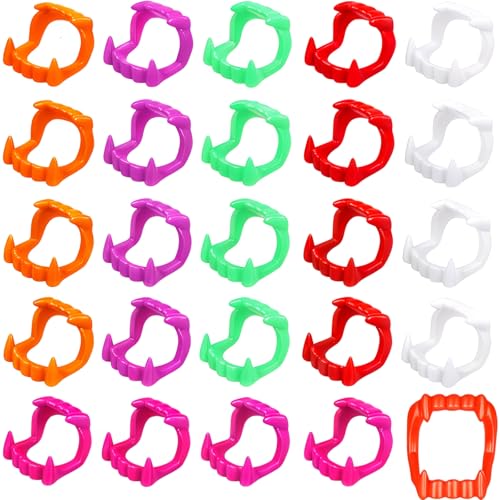 24 Stück Vampir Zähne, Vampirzähne Kinder Erwachsene, Vampire Teeth, Vampir Zähne Kinder, Vampirgebiss Kinder, Für Halloween Party Masquerade Parteien Halloween Kostüm Dracula Kostüm Accessoire von Scinzene