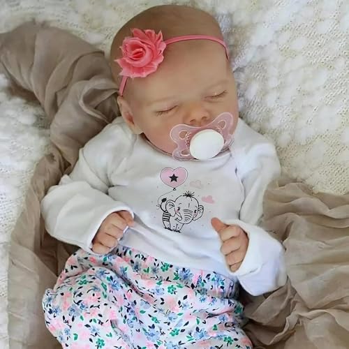 Scnbom 20inch 50cm Reborn Babys Madchen silikon wie echtes Puppen schlafend lebensechte Toddler Augen zu Scnbom 20inch 50cm Reborn Babys Madchen silikon wie echtes Puppen schlafend lebensechte Toddler Augen zu von Scnbom