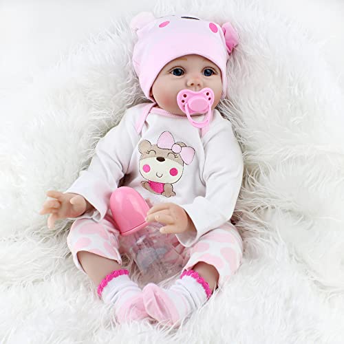 Scnbom 22inch 55cm Puppen Reborn Babys lebensechte Madchen silikon wie echtes babypuppen Toddler Augen offen Junge günstig Scnbom 22inch 55cm Puppen Reborn Babys lebensechte Madchen silikon wie echtes babypuppen Toddler Augen offen Junge günstig von Scnbom