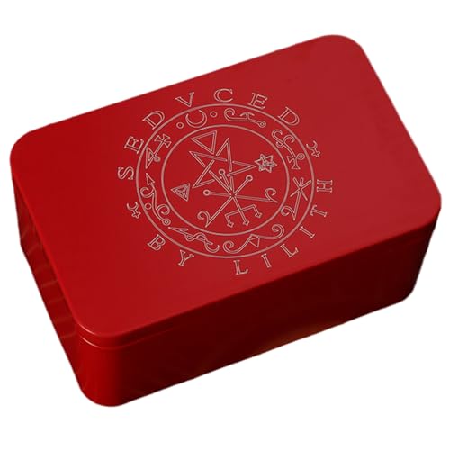 Scnvsi Metall Gaming Kartenbox Tarot Behälter Aufbewahrungsbox Verpackungsbox Spielkartenbox Süßigkeiten Aufbewahrungsbox Brettspiele Kartenbehälter von Scnvsi