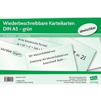Wiederbeschreibbare Karteikarten DIN A5 - grün von Scolix in der AAP Lehrerwelt GmbH