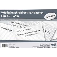 Wiederbeschreibbare Karteikarten DIN A6 - weiß von Scolix in der AAP Lehrerwelt GmbH