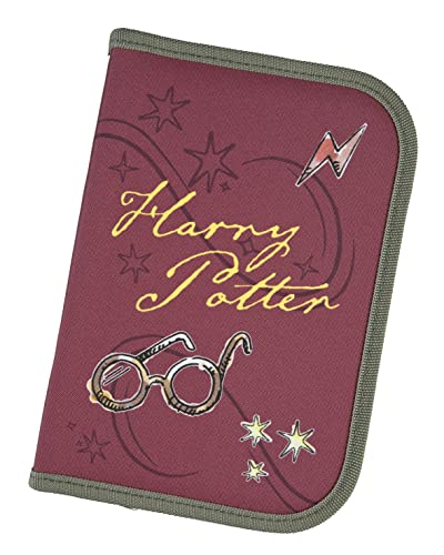 Harry Potter gefülltes Schüleretui Federmäppchen inkl. Stiften, Radierer, Lineal etc. I Schlampermäppchen I Etui für die Schule von Scooli