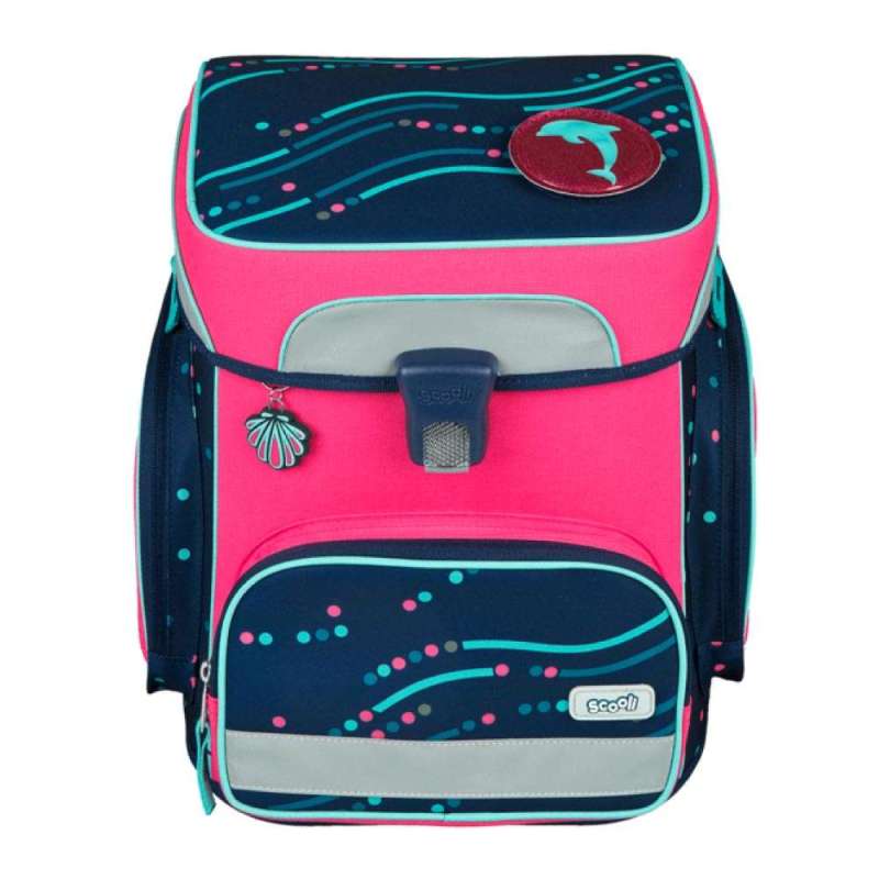 SCOOLI Schulranzen Set EasyFit 5 tlg für Mädchen, Scooli Designs Glow Edition - Dotty Dolphin SCOOLI Schulranzen Set EasyFit 5 tlg für Mädchen, Scooli Designs Glow Edition - Dotty Dolphin von Scooli
