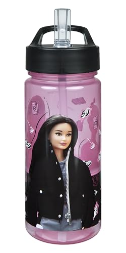 Scooli - Barbie Trinkflasche - BPA-frei, mit Barbie Motiv - ideal für Kinder und Fans - Kindergarten und Schule - 500 ml Scooli - Barbie Trinkflasche - BPA-frei, mit Barbie Motiv - ideal für Kinder und Fans - Kindergarten und Schule - 500 ml von Scooli