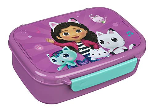 Scooli Brotdose für Kinder mit herausnehmbaren Einsatz - Gabby's Dollhouse - Kindergarten Brotdose - Sandwichbox Schule - Brotzeitdose aus Kunststoff BPA frei - Sandwichbox - Lunchbox - Vesperbox Scooli Brotdose für Kinder mit herausnehmbaren Einsatz - Gabby's Dollhouse - Kindergarten Brotdose - Sandwichbox Schule - Brotzeitdose aus Kunststoff BPA frei - Sandwichbox - Lunchbox - Vesperbox von Scooli