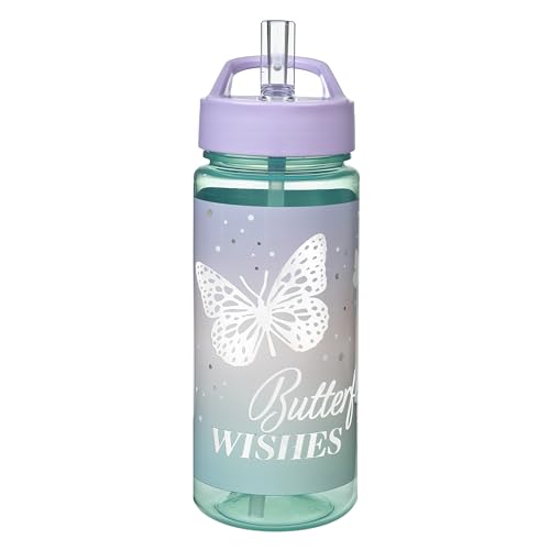 Scooli - Butterly Wishes Trinkflasche - BPA-frei, mit schönem Schmetterling Motiv -ideal für Kinder - Kindergarten und Schule - 500 ml Scooli - Butterly Wishes Trinkflasche - BPA-frei, mit schönem Schmetterling Motiv -ideal für Kinder - Kindergarten und Schule - 500 ml von Scooli