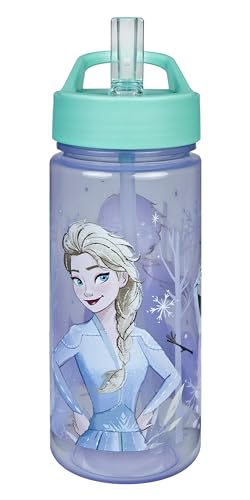 Scooli - Disney Forzen Trinkflasche - BPA-frei, mit Anna & ELSA Motiv - ideal für Kinder und Fans - Kindergarten und Schule - 500 ml Scooli - Disney Forzen Trinkflasche - BPA-frei, mit Anna & ELSA Motiv - ideal für Kinder und Fans - Kindergarten und Schule - 500 ml von Scooli