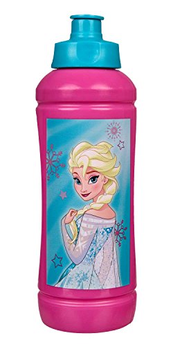 Scooli FRSW9910 - Sportflasche aus Kunststoff, leicht zu öffnen und zu schließen, BPA und Phthalat frei, Disney Frozen, ca. 425 ml von Scooli