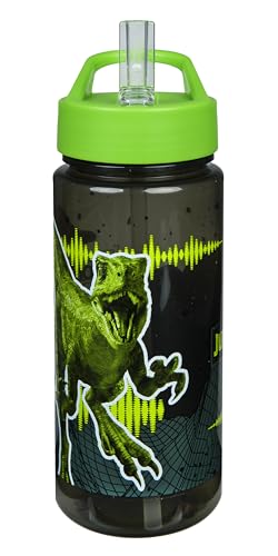 Scooli - Jurassic World Trinkflasche - BPA-frei, mit Jurassic World Motiv - ideal für Kinder und Fans - Kindergarten und Schule - 500 ml von Scooli