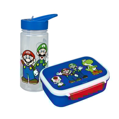 Scooli Set Brotzeitdose & Trinkflasche - Super Mario von Scooli