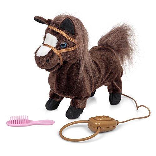 Elektronisches Pferd Pony, Das Galoppiert Und Wiehert (Mit Sound Und Bewegung, Ca 22 cm Lang) Braun von Tobar