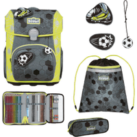 SCOUT S754400152200 Schulranzen-Set 4-teilig Soccer Star Neo Superflash Extreme von Scout