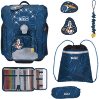 SCOUT S766500162400 Schulranzen-Set 4-teilig Rocket Rider Micro Set LED von Scout