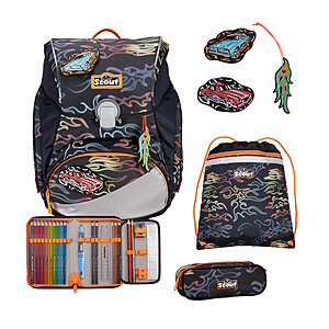 Scout Alpha Flames Exklusiv Edition Safety Light Schulranzen Set Scout Alpha Flames Exklusiv Edition Safety Light Schulranzen Set von Scout