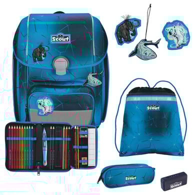 Scout Genius Exklusiv Safety Light - Schulranzen Set 5tlg. Polar blue Scout Genius Exklusiv Safety Light - Schulranzen Set 5tlg. Polar blue von Scout