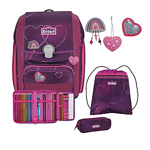 Scout Genius Exklusiv Superflash Lovely Schulranzenset von Scout