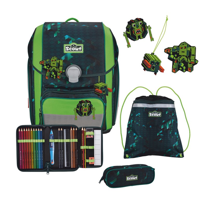 Scout Schulranzen Set Genius DIN Cubes 4-tlg. Scout Schulranzen Set Genius DIN Cubes 4-tlg. von Scout