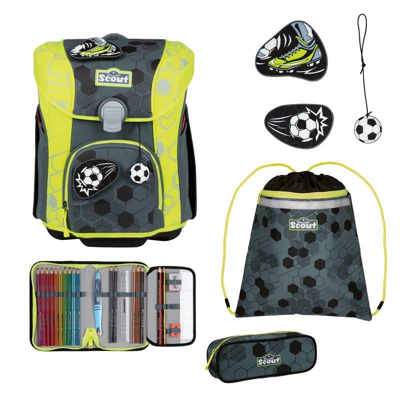 Scout Schulranzen Set Micro Exklusiv Superflash Extreme Soccer Star 4-tlg. Scout Schulranzen Set Micro Exklusiv Superflash Extreme Soccer Star 4-tlg. von Scout